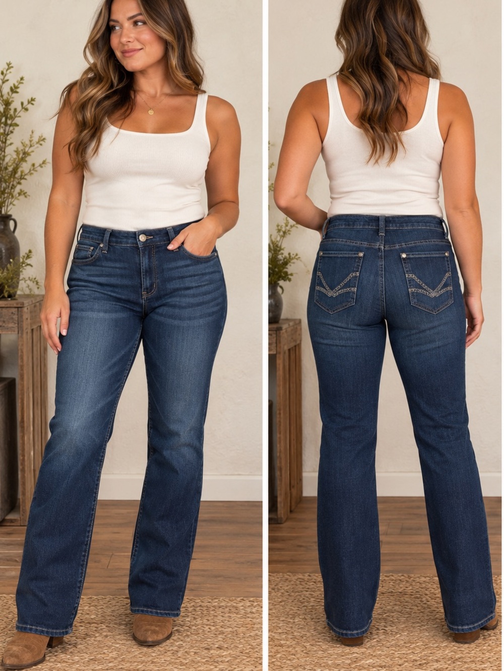 Vintage America Vintage Straight Leg Jeans Size 12 Dark Wash Y2K Denim